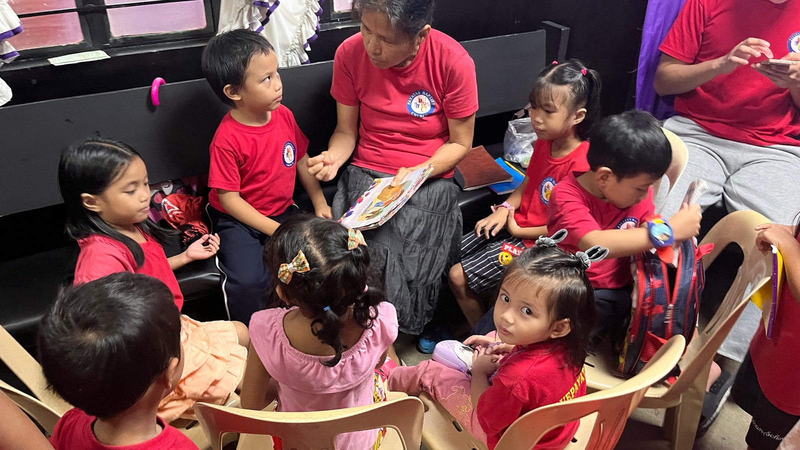 Kids being taught in PBC